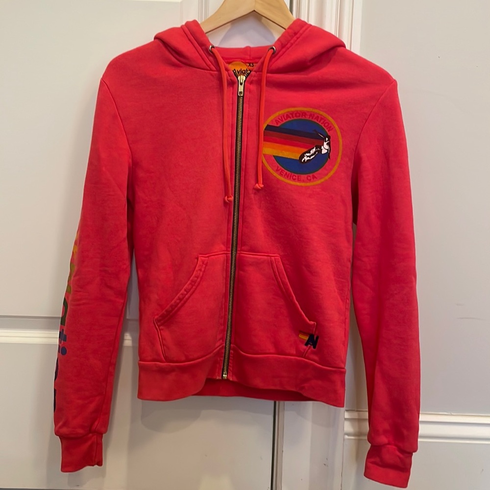 Aviator Nation zip up hoodie